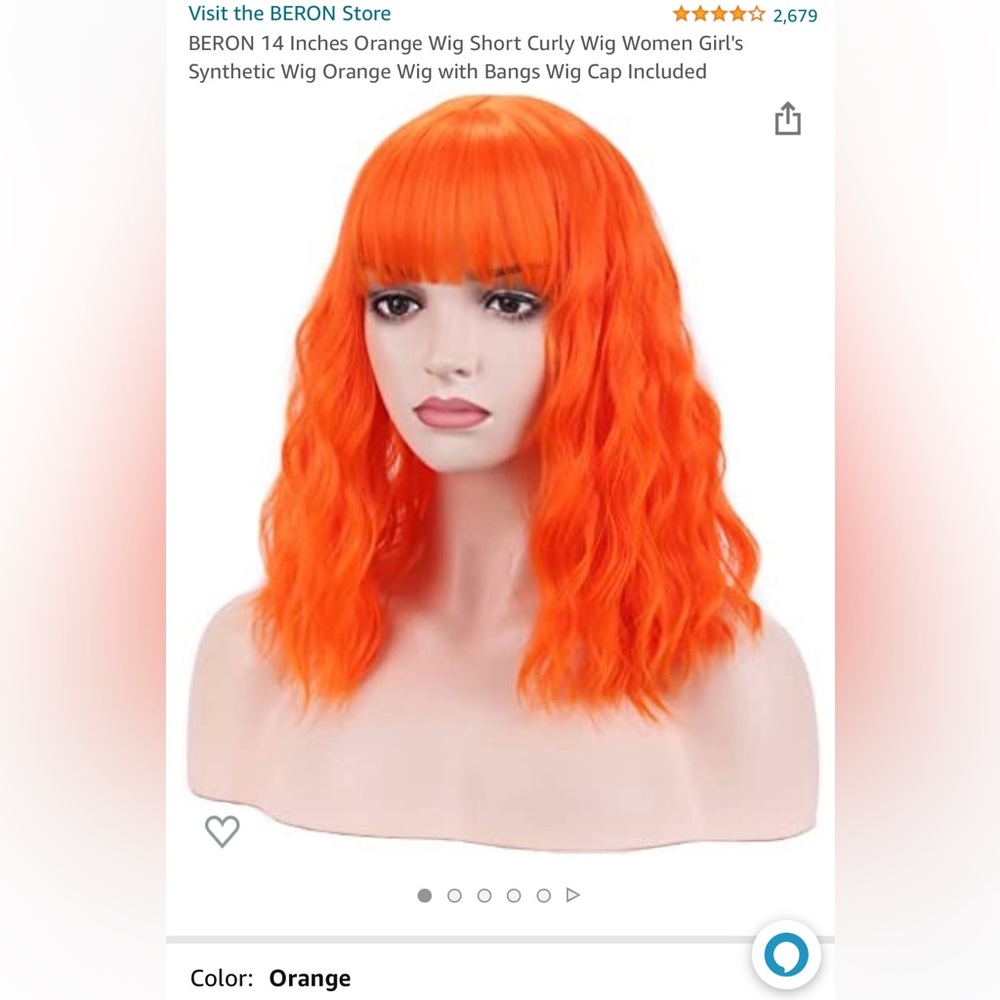 Orange wig